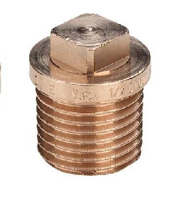 Заглушка Viega 1/2 НР бронза 320102