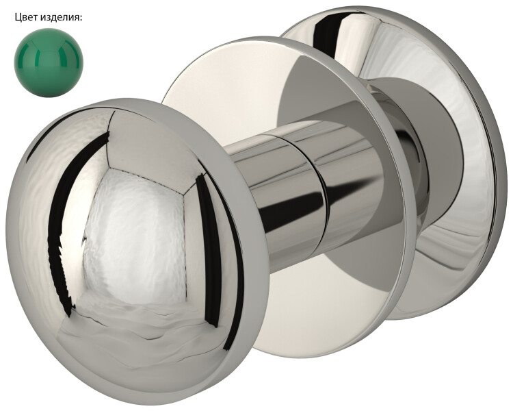 Крючок Сунержа Сфера 34х49х34 мм перламутрово-опаловый зеленый RAL 6036 603620100001