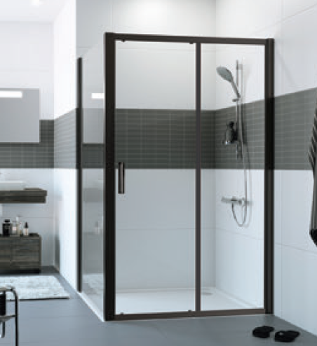 Дверь душевая Huppe Design Pure 1180x2000 мм раздвижная серебристый глянцевый