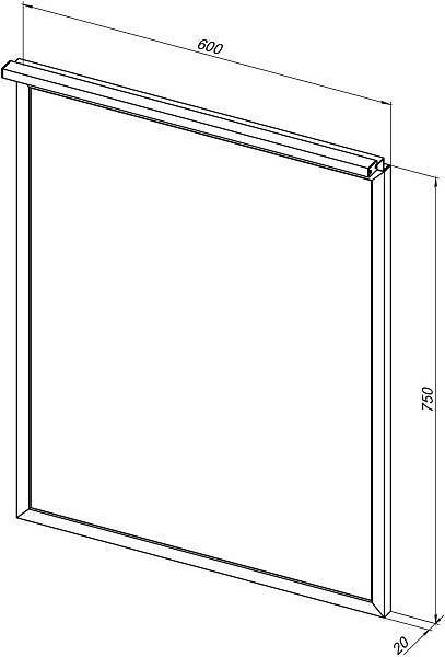 Зеркало Allen Brau Priority 60 см серебро 1.31013.02