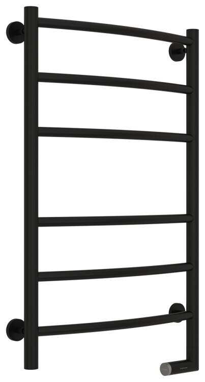 Полотенцесушитель электрический Сунержа Галант 2.0 800x500 мм ТЭН справа матовый черный 3152018050
