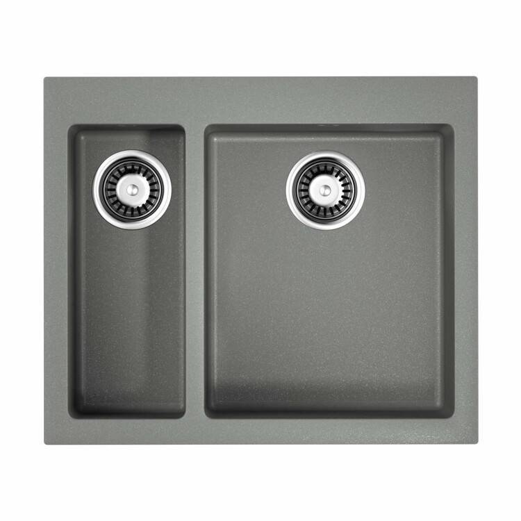 Кухонная мойка OMOIKIRI Bosen 59-2 590x500 мм 2 чаши leningrad grey 4993558