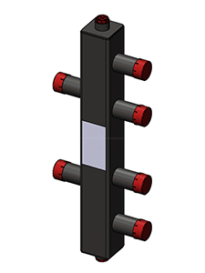 Гидроразделитель ZOTA вертикальный универсальный 2 контура до 50 кВт AGR4932004002