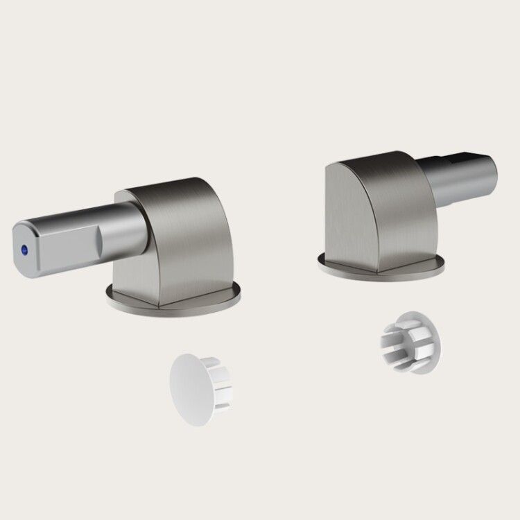 Петли Gessi для сиденья унитаза плавного закрывания Brushed Chrome 37584147