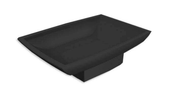 Мыльница Bertocci Grace настольная черная 14277960000