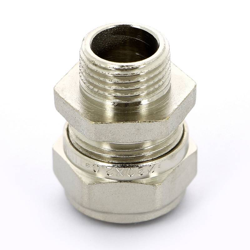 Муфта обжимная Tiemme никелированная 20х3/4 НР 1600005