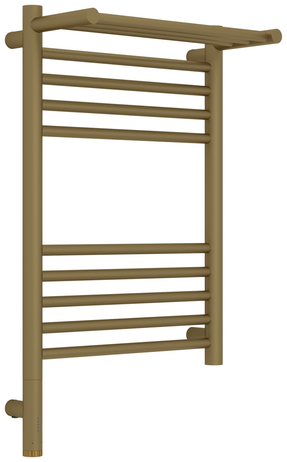 Полотенцесушитель электрический Сунержа Богема 3.1 с 1 полкой 400x600 мм левый золото матовое 032-6006-6040