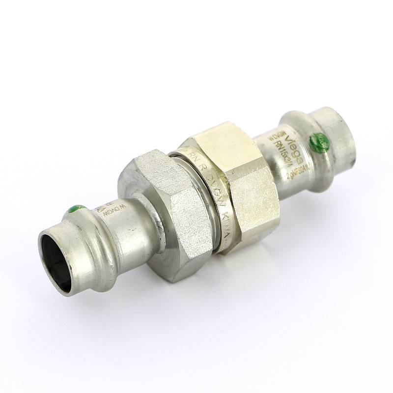 Муфта разъемная пресс-В Viega Sanpress Inox нержавеющая сталь 15x1/2 437381