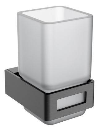 Стакан для зубных щеток подвесной Boheme Q графит 10944-GM