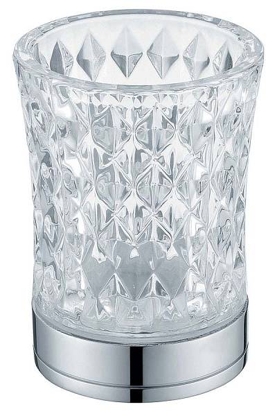 Стакан для зубных щеток настольный Boheme Hermitage хром 10213