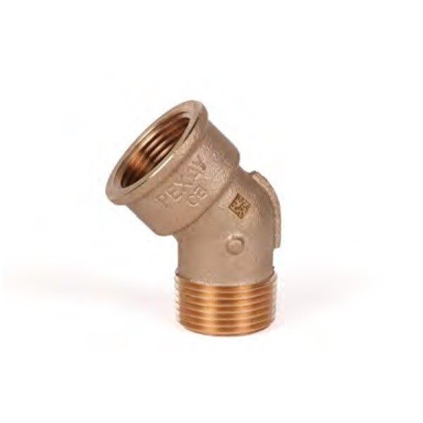 Угольник 45° REHAU AURLINE 1 НВ резьбовой красная бронза RX+ 18785061001