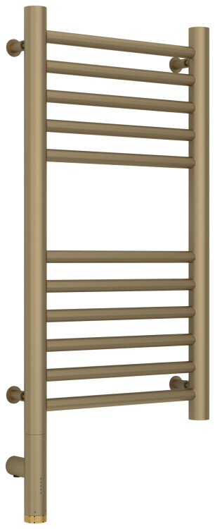 Полотенцесушитель электрический Сунержа Богема 3.0 600x300 мм нижнее слева золото матовое 03258046030