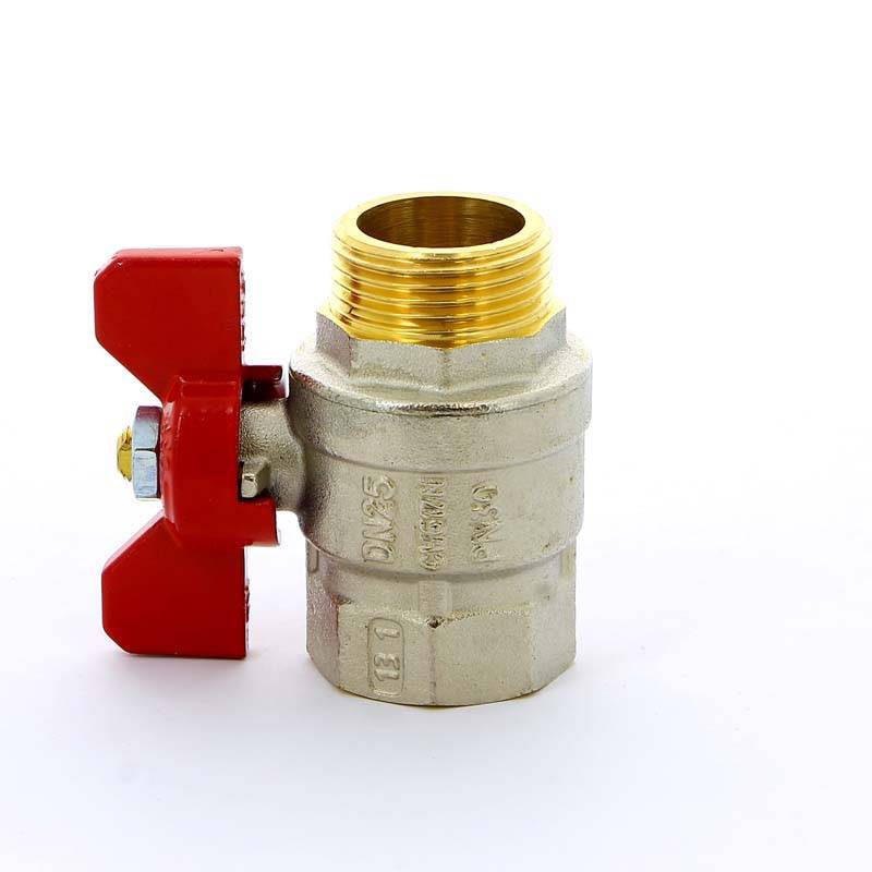 Кран шаровой Tiemme SCIROCCO НВ бабочка 1 2310007