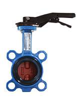 Затвор дисковый поворотный TECOFI Tecfly DN 200 PN 16 межфланцевый с ручкой VPI4448-02EP0200