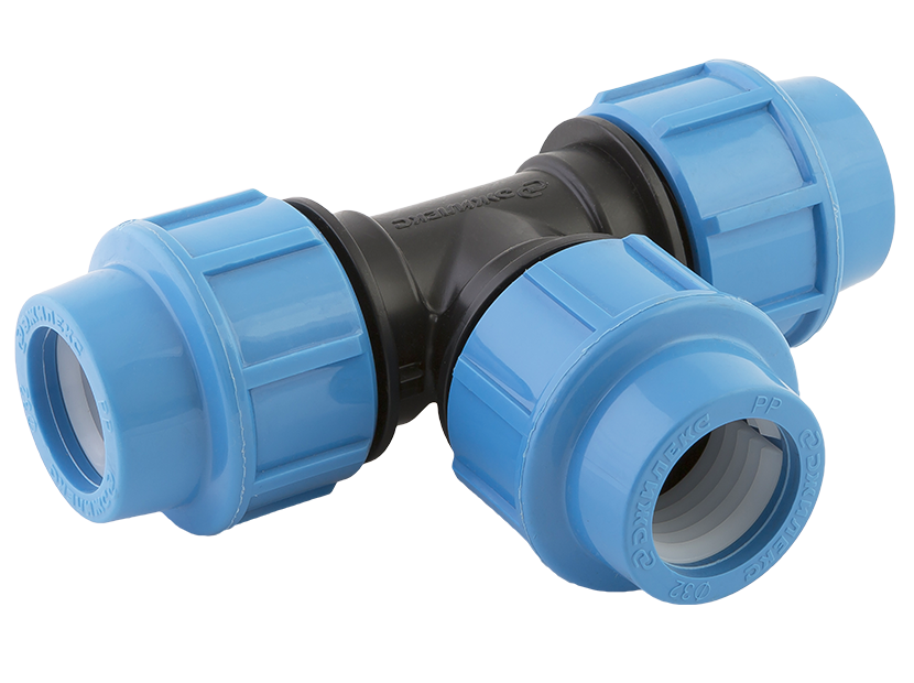 Тройник компрессионный ДЖИЛЕКС ПНД 32х32 мм 9003