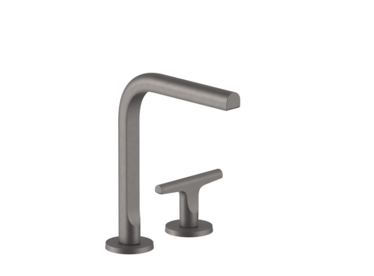 Смеситель для раковины Fantini Sailing на 2 отверстия Matt Gun Metal PVD 67P5J107W