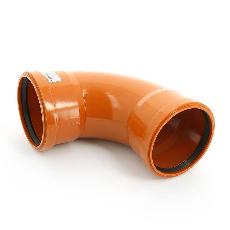 Отвод канализационный Ostendorf KG радиальный двухраструбный 110x87° 228085