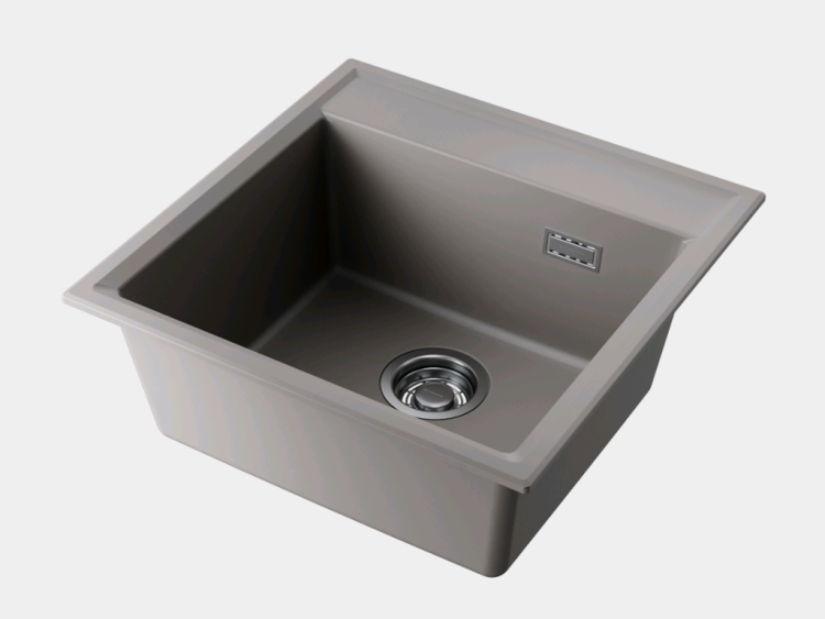 Кухонная мойка OMOIKIRI Daisen 51-U 510x510 мм Leningrad Grey 4997306