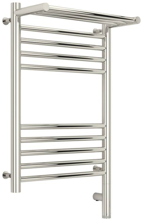 Полотенцесушитель электрический Сунержа Богема 3.0 с 1 полкой 600x400 мм МЭМ нижнее справа сталь 0058076040