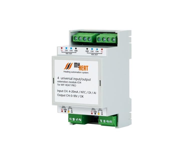 Блок расширения дискретно-аналоговых входов/выходов MyHeat IO4 для Pro 6299