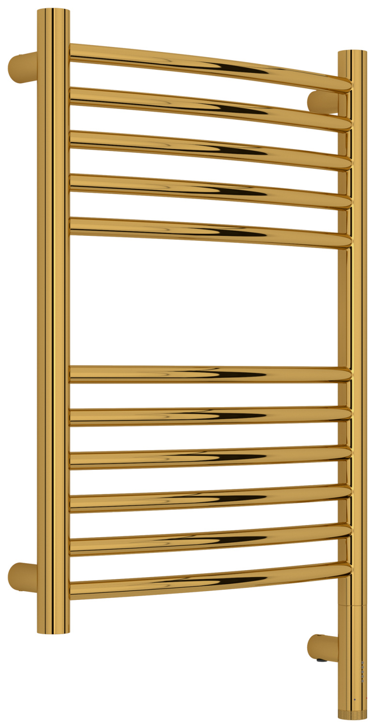 Полотенцесушитель электрический Сунержа Богема 3.1 выгнутая 400x600 мм правое подключение золото глянец 03-6003-6040