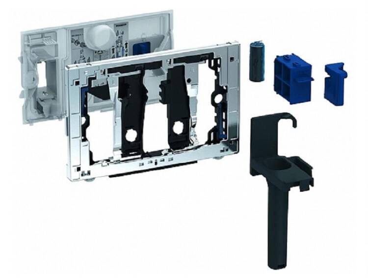 Блок для дезодорирующих палочек Geberit DuoFresh Stick Sigma 12 см глянцевый хром 115.062.21.1