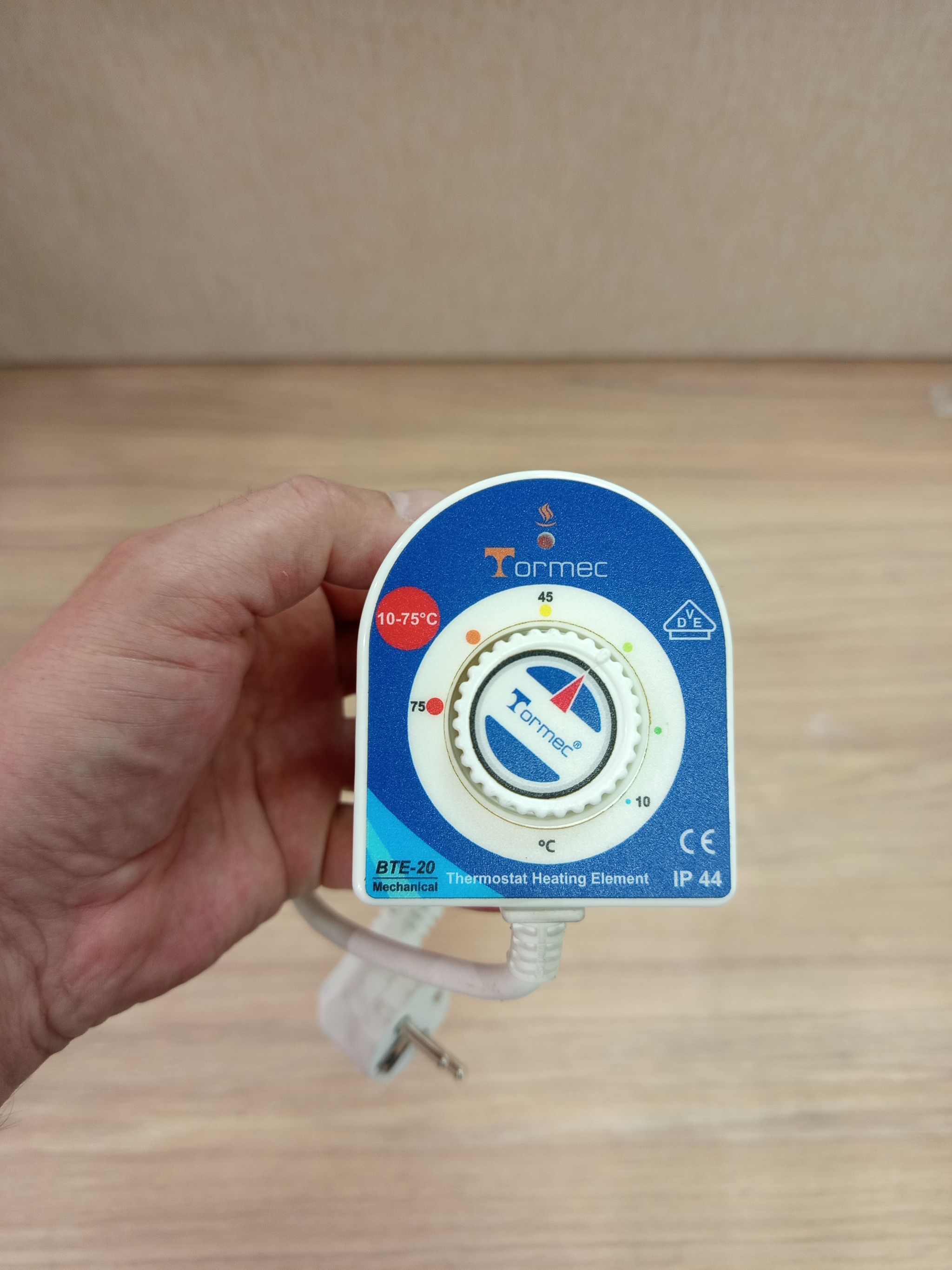 Блок ТЭН (ТЭНБ) с термостатом TORMEC BTE-20 - 3 кВт