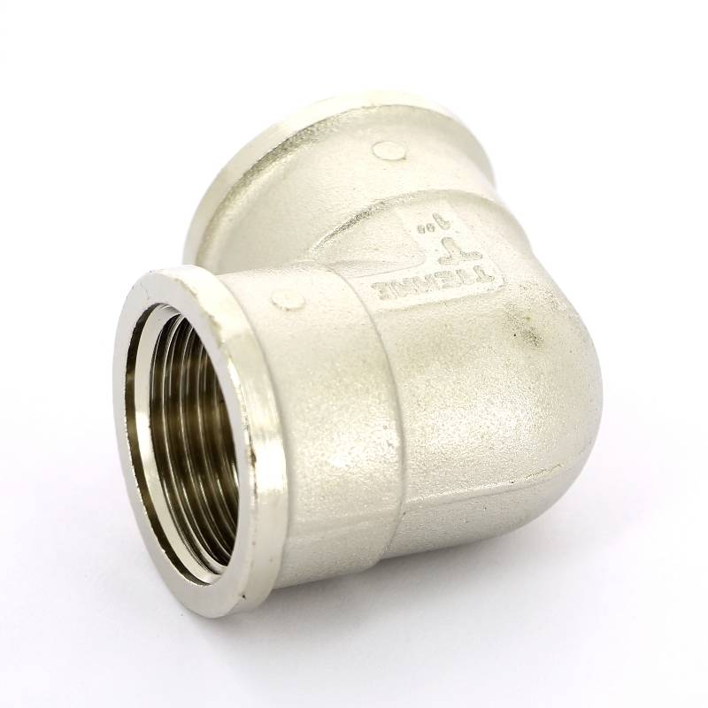 Угольник латунный никелированный Tiemme 1 ВР-ВР 1500144