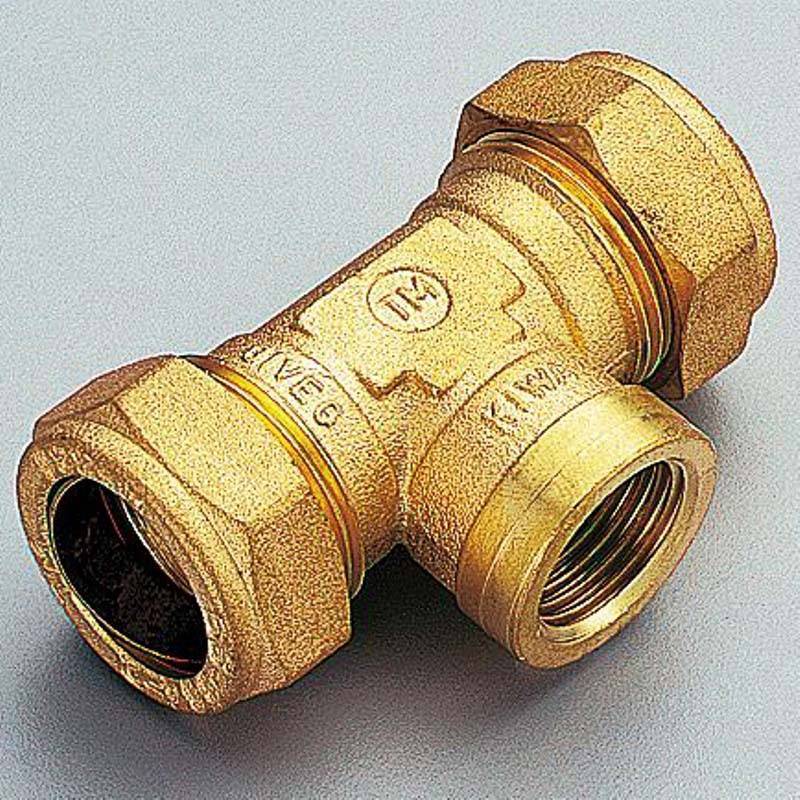 Тройник обжимной Tiemme 18х3/4х18 мм внутренняя резьба 1100059