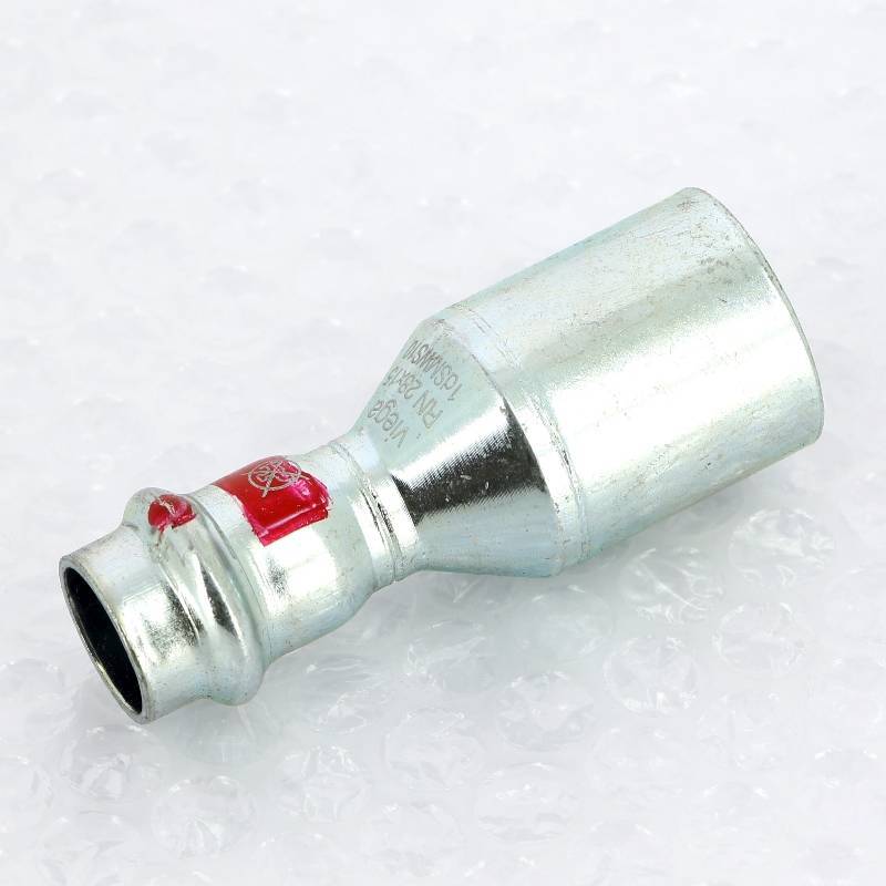 Муфта-вставка пресс из оцинкованной стали Viega Prestabo 28х15 мм 558529