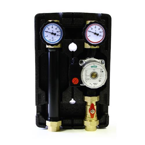 Насосная группа Uni-Fitt DN25 с насосом Wilo Star RS 25/6 490W2500