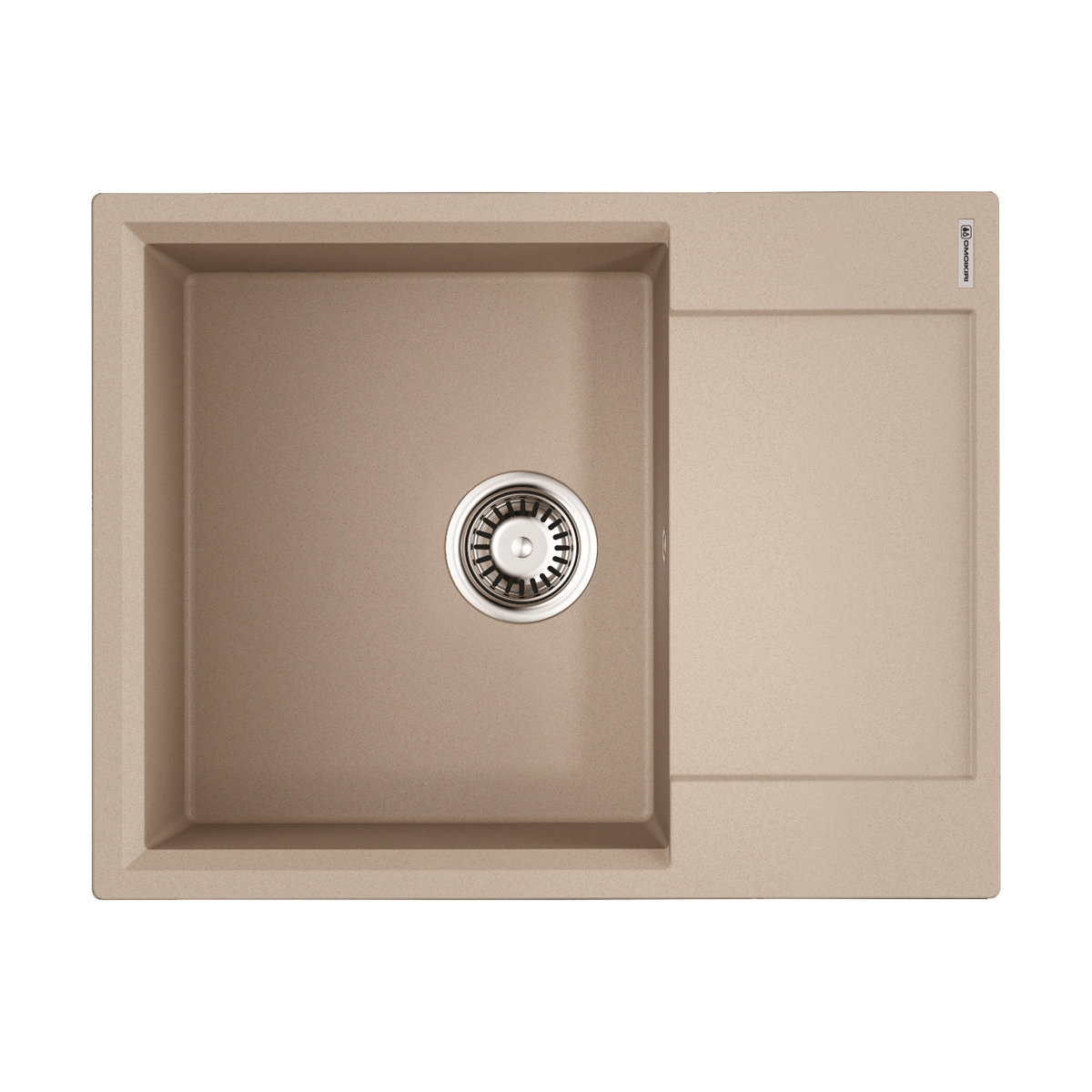 Кухонная мойка Omoikiri Daisen 65T SA Tetogranit 65х51 см крыло справа бежевый 4993520