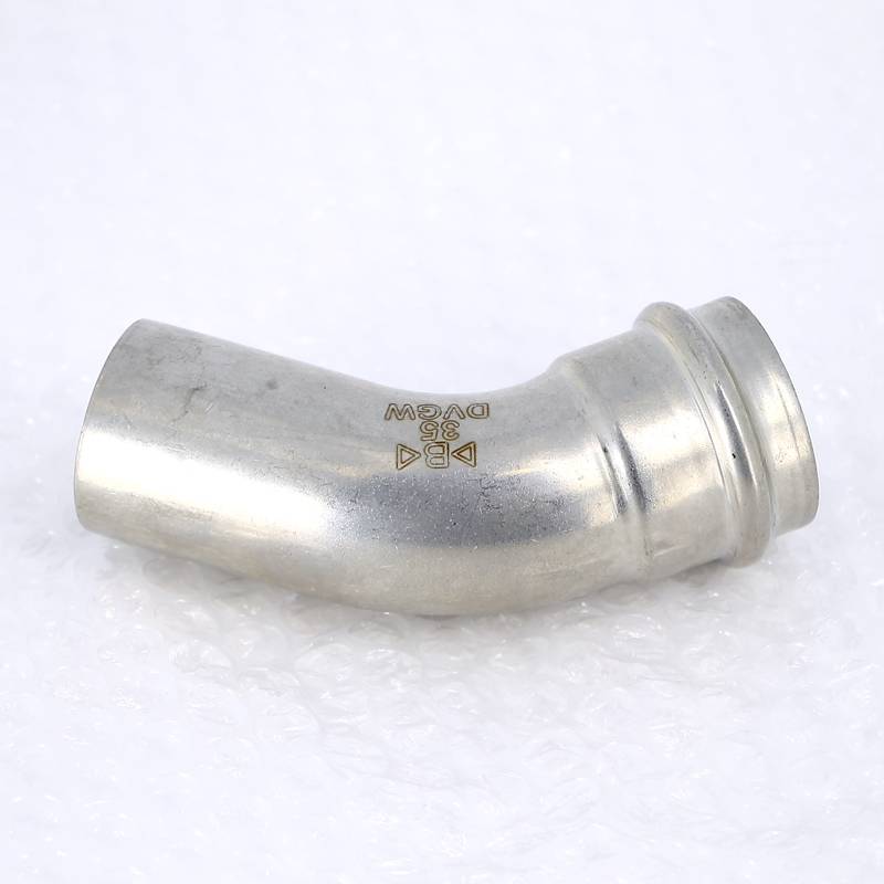 Угольник-вставка 45° пресс IBP >B< Press Inox 35 мм нержавеющая сталь PS5040 0350000