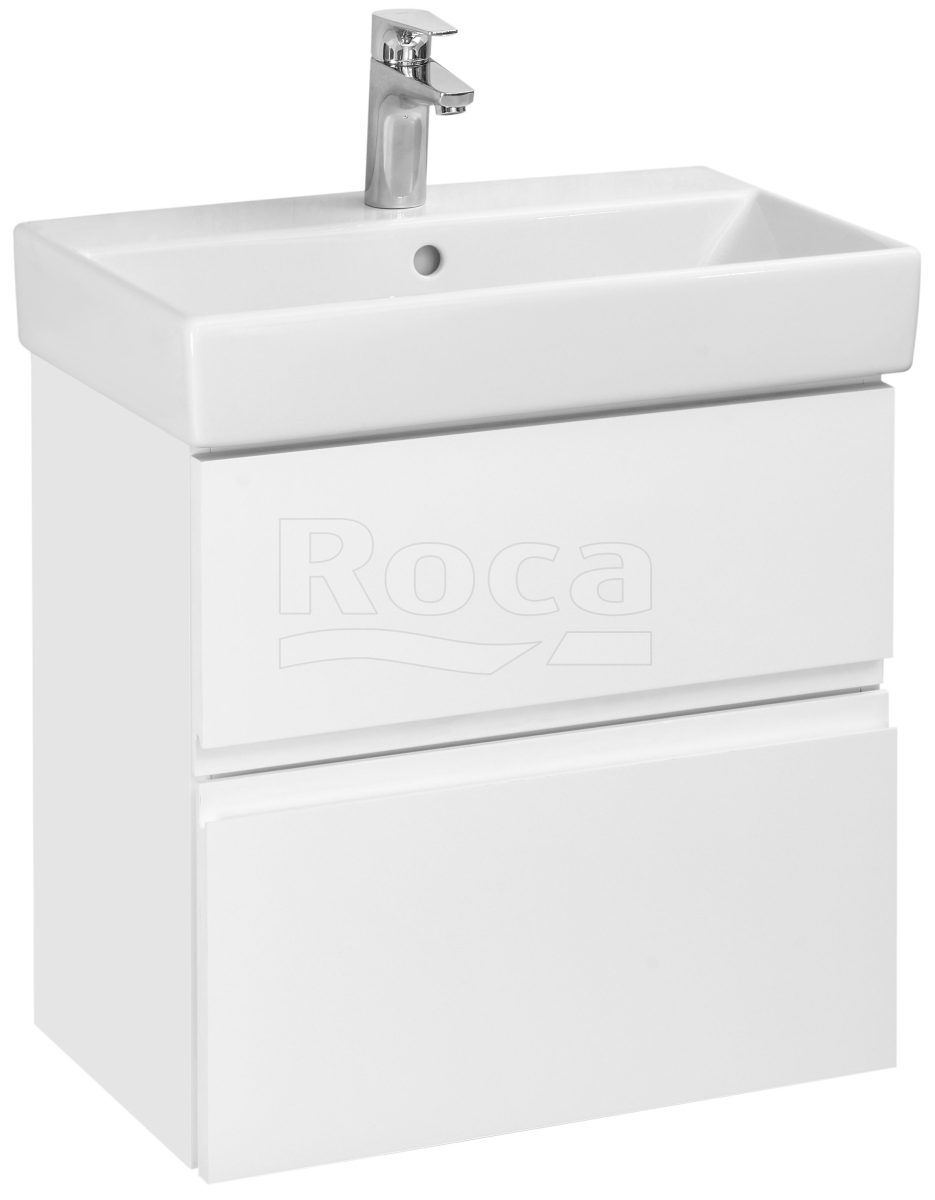 Тумба под раковину Roca Oleta 56 564х374х548 мм белый глянцевый A857639806