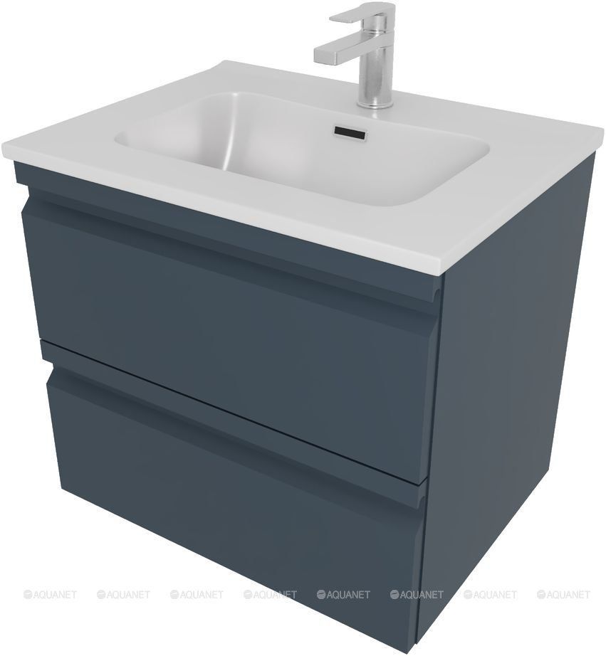 Комплект мебели для ванной AQUATON ВЕГА 60 с раковиной AQ0460-00 серый матовый AQ77060-MG