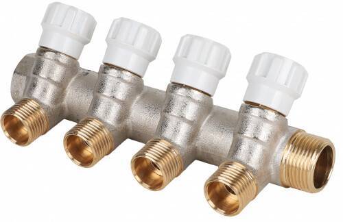 Коллектор Hogart Premium 3/4x1/2 EK 4 выхода с регулирующими вентилями MM4040504