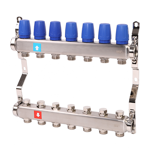 Коллекторная группа Hogart Premium 1 x 3/4 EK 7 выходов без расходомеров HOGMS40706