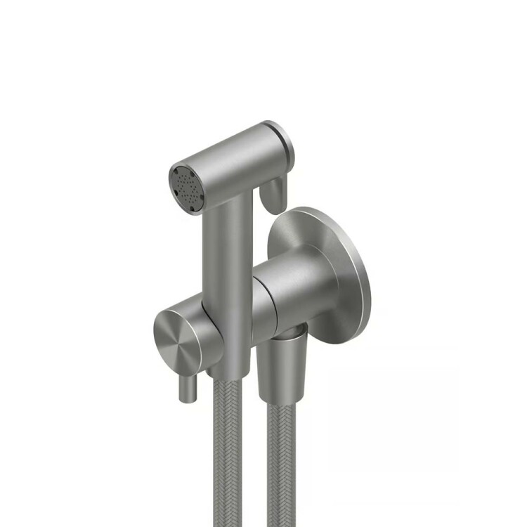 Гигиенический душ Quadro Design Complements сталь брашированная ID026AS