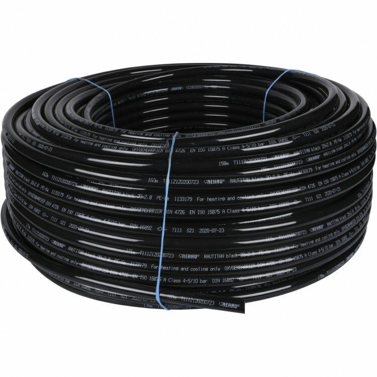 Труба REHAU RAUTITAN black PE-Xa 25x3.5 мм бухта 100 м 11331893100