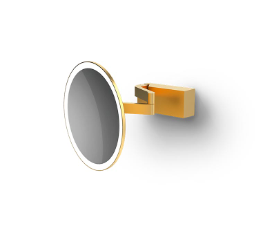 Косметическое зеркало, Decor Walther, VISION, с подсветкой, цвет-золото матовое