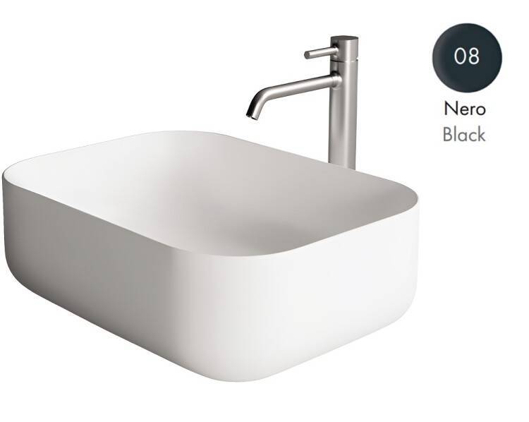 Раковина накладная Alice Ceramica Unica 500х370х165 мм черный матовый 32190108