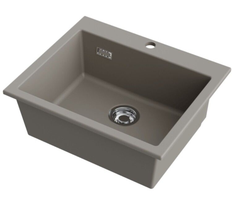 Мойка кухонная Omoikiri Omishima 600x510 мм dust grey 4997544