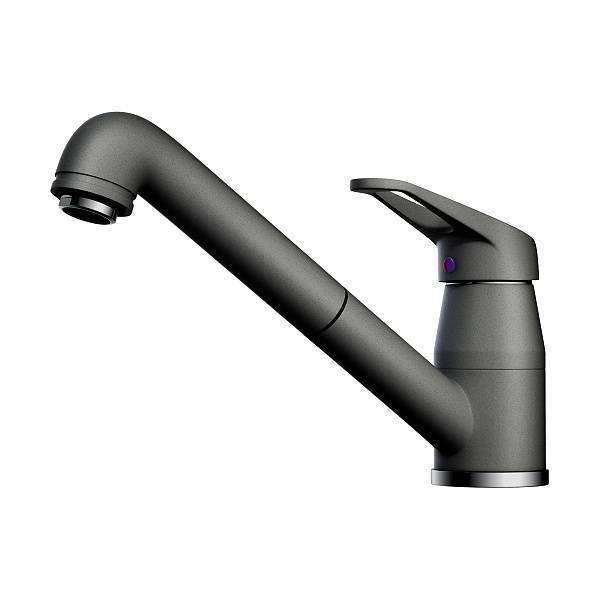 Смеситель для кухни Omoikiri Tateyama-S-PL с выдвижным изливом платина 4994137