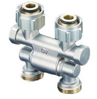 Узел нижнего подключения Oventrop Multiflex F поворотный 3/4 НГ x 3/4 HP 1015711