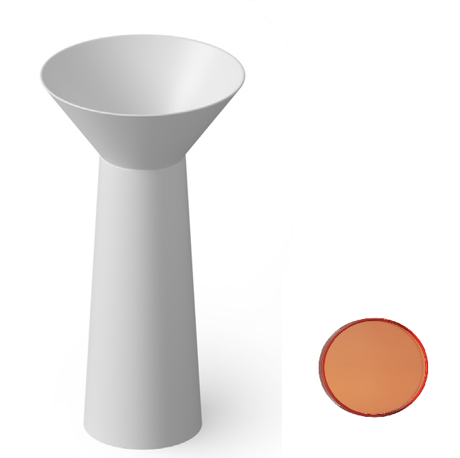 Раковина напольная DEA Design Pedestal Basin 480х480х900 мм Sunset DD2022480R1