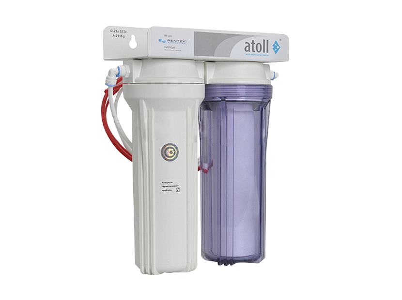 Фильтр под мойку Atoll A-211E (D-21 STD) двухступенчатый с краном A-211E