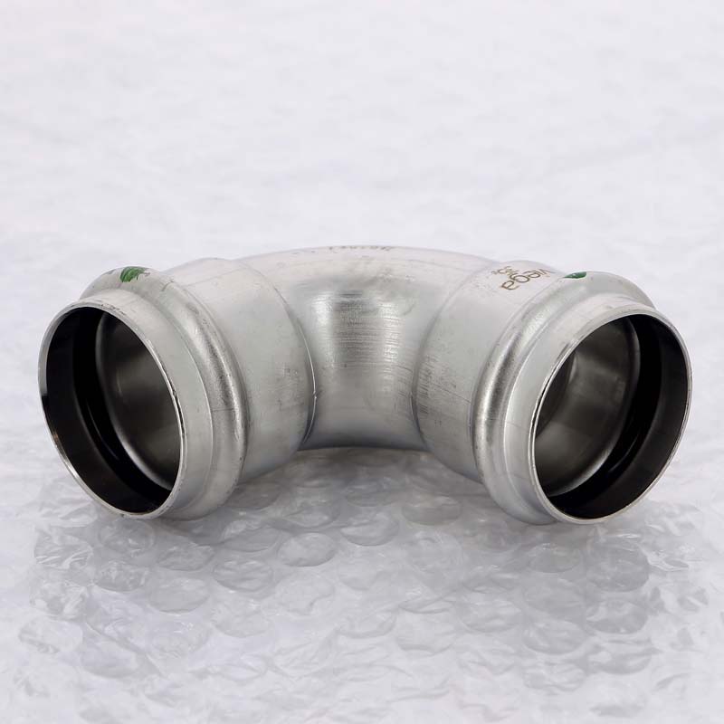 Отвод пресс 90° Viega Sanpress Inox нержавеющая сталь 35 мм 435677