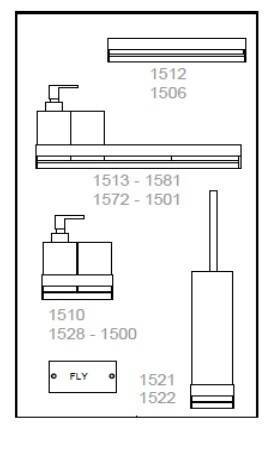 Панель экспозиционная Bertocci Fly 500-900 мм с аксессуарами белый матовый 19300110149