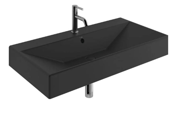 Раковина Kludi RESA 1210x505x165 мм подвесная черный матовый 59WW12139