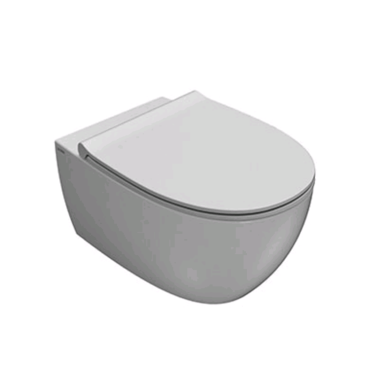 Унитаз подвесной Globo 4ALL 360x540x330 мм безободковый цвет Castagno MDS03CS